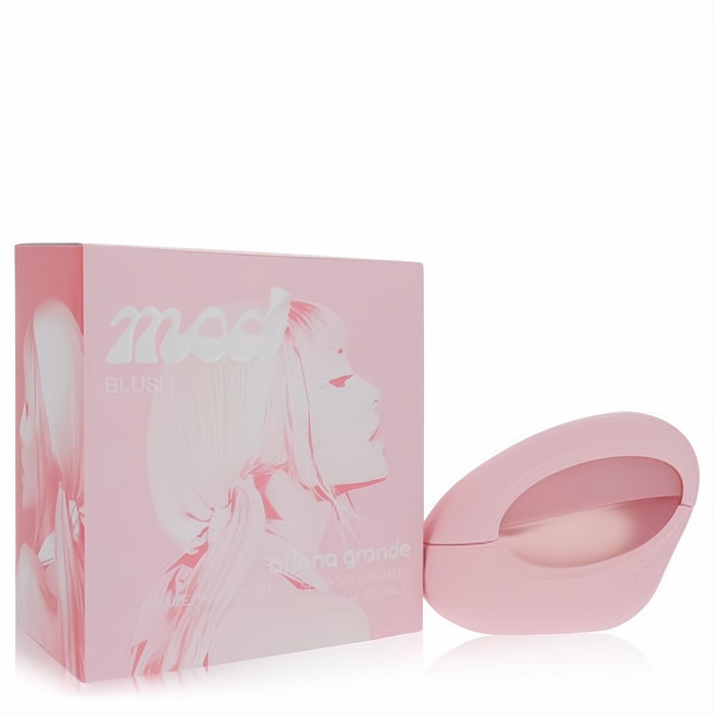Ariana Grande Mod Blush 3.4 oz Eau de Parfum. Unique, smooth matte pink bottle and matching box.