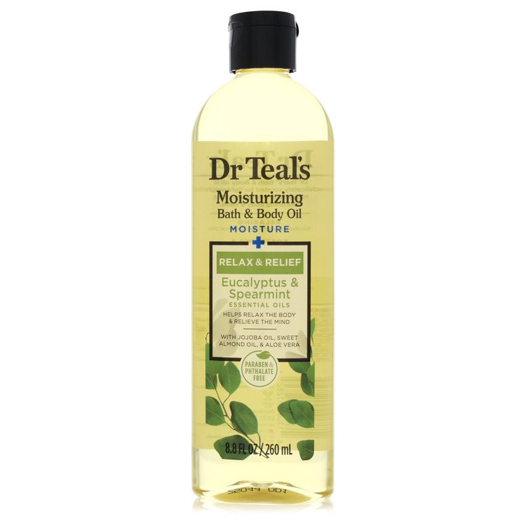 Dr Teal's Bath Additive Eucalyptus Oil by Dr Teal's - Pure Epson Salt Body Oil Relax & Relief with Eucalyptus & Spearmint 8.8 oz