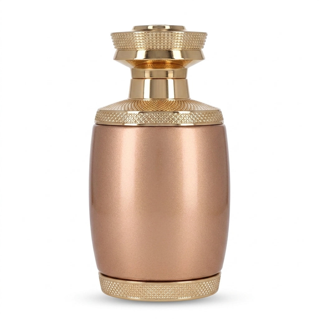 Perfume Bottle and Packaging — Studio - Back View | Generated by Modelize
