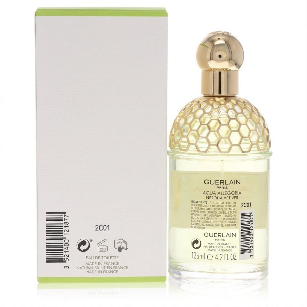 Fragrance bottle and packaging — Studio - Back View | Generated by Modelize