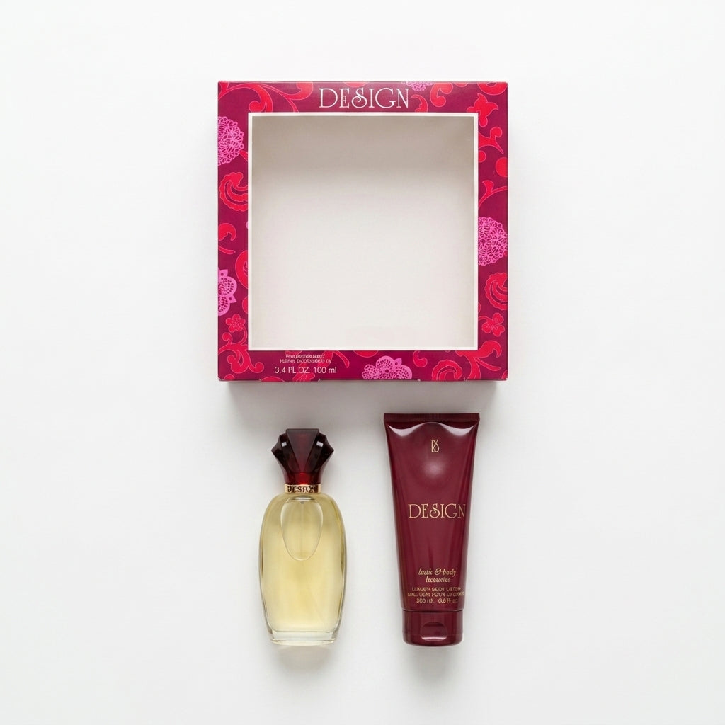 Fragrance gift set — Flat Lay - Front | Generated by Modelize