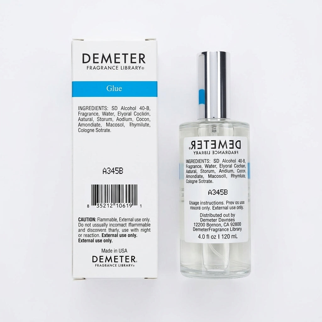 Cologne spray and packaging — Flat Lay - Back | Generated by Modelize