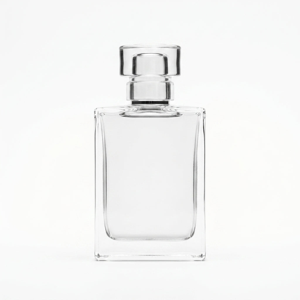 Fragrance bottle — Studio - Back View | Generated by Modelize