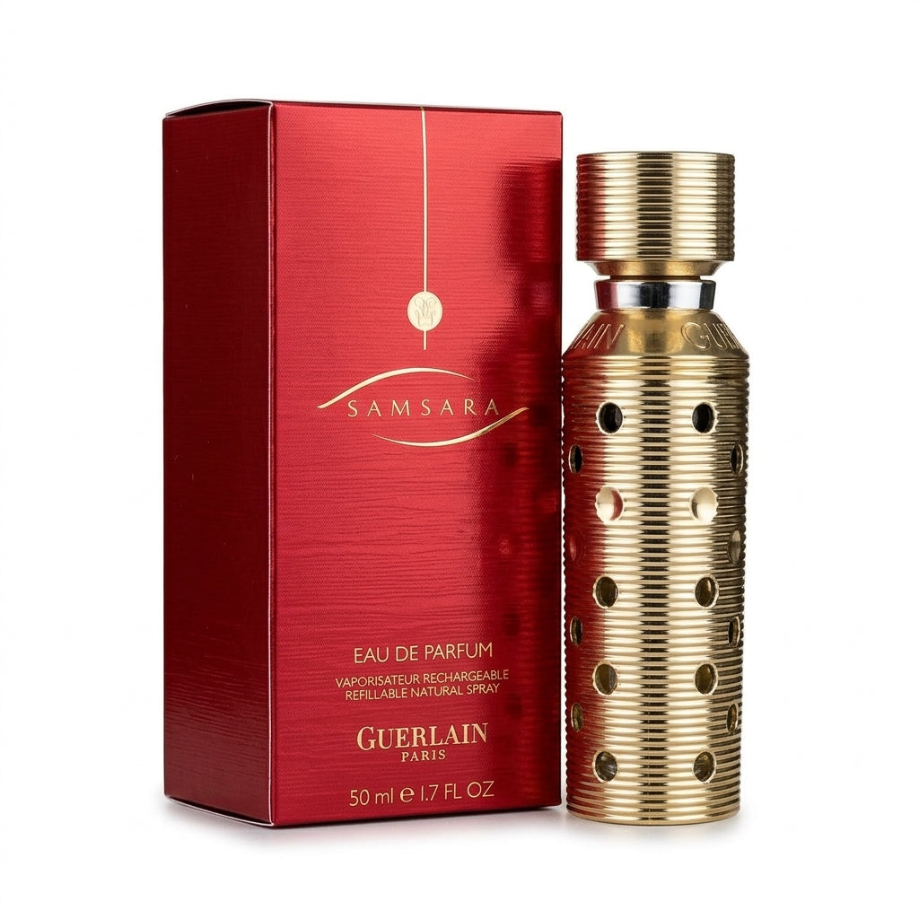 Perfume and packaging — Studio - Side View | Generated by Modelize