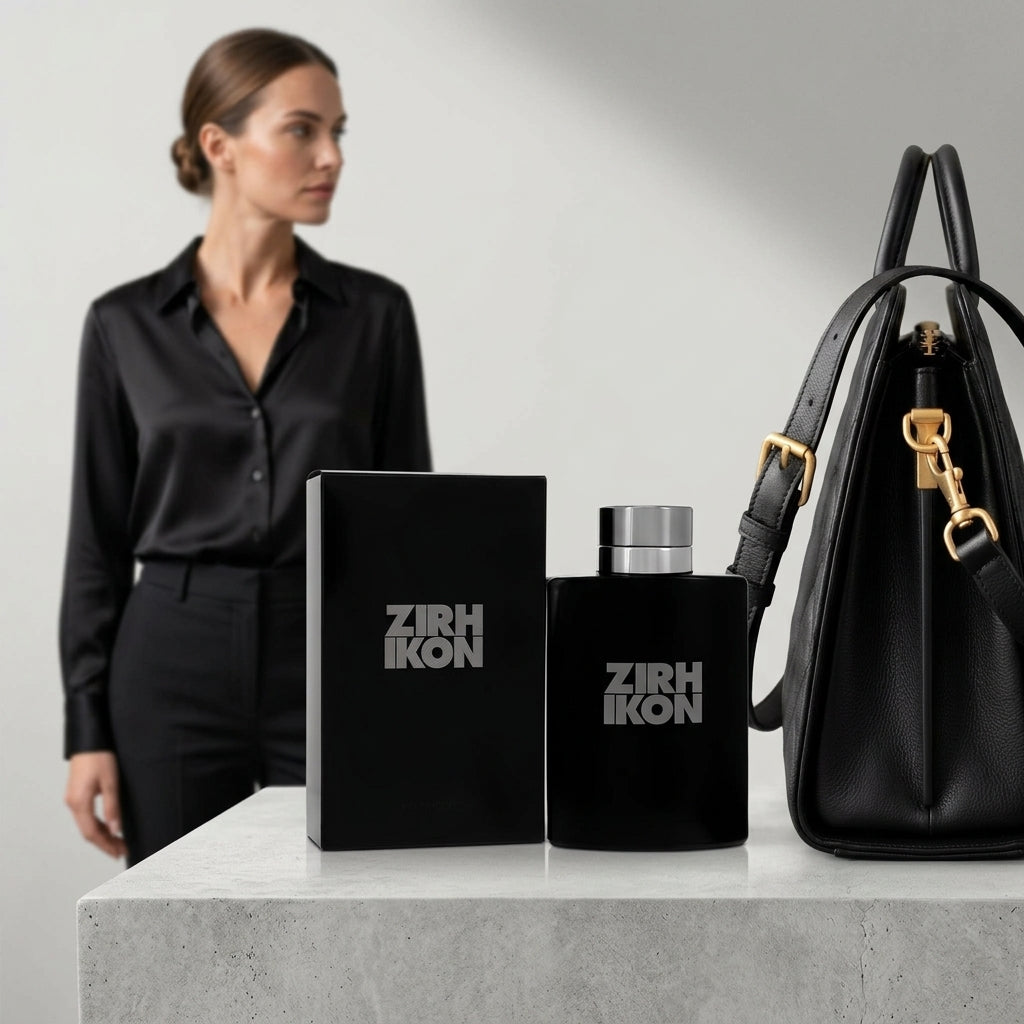 Fragrance bottle — Studio - Side View | Generated by Modelize