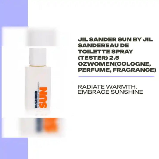 Jil Sander Sun by Jil SanderEau De Toilette Spray (Tester) 2.5 ozWomen(cologne, perfume, fragrance) by@Outfy