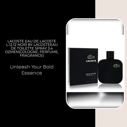 Lacoste Eau De Lacoste L.12.12 Noir by LacosteEau De Toilette Spray 3.4 ozMen(cologne, perfume, fragrance) by@Outfy
