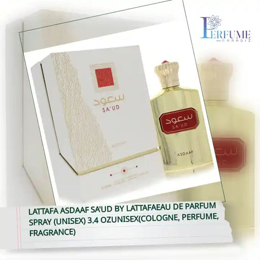 Lattafa Asdaaf Sa'ud by LattafaEau De Parfum Spray (Unisex) 3.4 ozUnisex(cologne, perfume, fragrance) by@Outfy