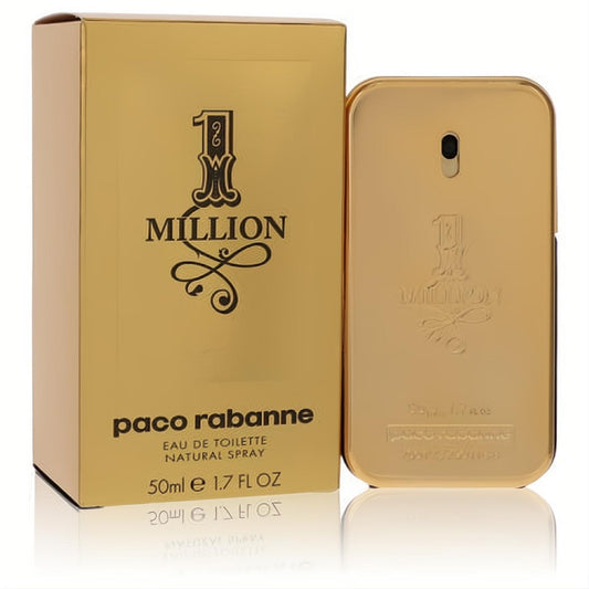 Elevate your style with Paco Rabanne 1 Million 1.7 oz EDT. Iconic gold bar bottle and matching box.