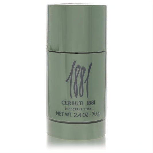 Elevate your routine with Cerruti 1881 men's deodorant stick. Stylish olive green 2.4 oz container with iconic '1881' script.