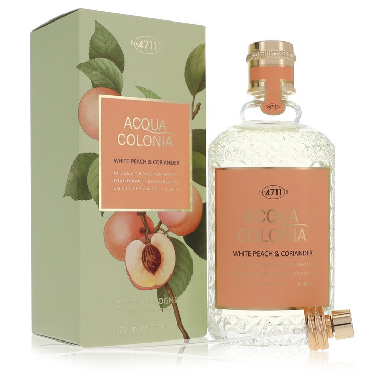 4711 Acqua Colonia White Peach & Coriander by 4711 - Eau De Cologne Spray (Unisex unboxed) 5.7 oz