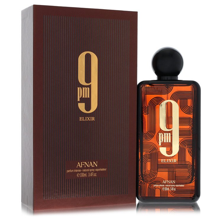 Afnan 9Pm Elixir Intense by Afnan - Parfum Intense Spray (Unisex) 3.4 oz