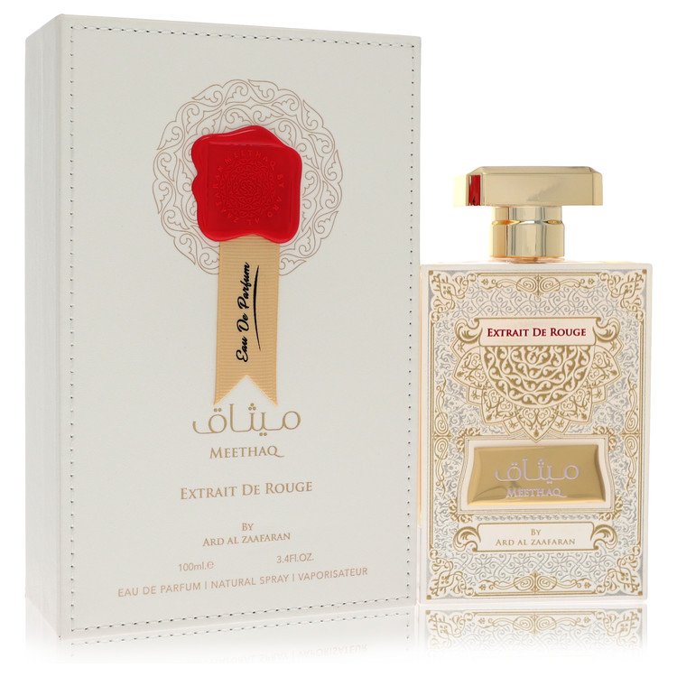Ard Al Zaafaran Meethaq Extrait De Rouge by Al Zaafaran - Eau De Parfum Spray (Unisex) 3.4 oz