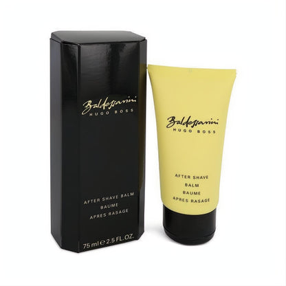Baldessarini Hugo Boss 2.5 oz After Shave Balm. Sleek black box and soft yellow tube offer luxurious post-shave care.