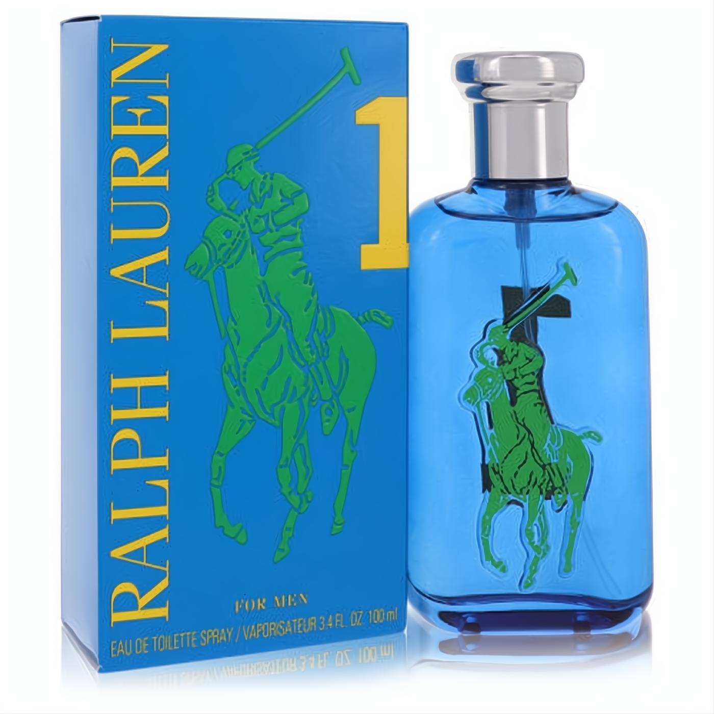Elevate your style with Ralph Lauren Big Pony Blue 3.4 oz EDT. Bold blue bottle, iconic green polo player for men.