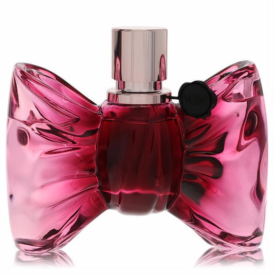 Iconic Viktor & Rolf Bon Bon 1.7 oz EDP tester: a vibrant pink glass bow bottle with dark red liquid and metallic cap.