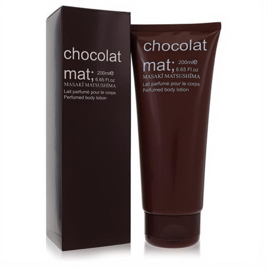Masaki Matsushima Chocolat Mat 6.65 oz perfumed body lotion. Rich dark brown tube and elegant matching box.