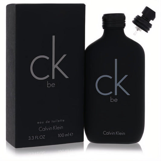 Experience Ck Be by Calvin Klein: a refreshing 100ml unisex Eau De Toilette in a sleek matte black bottle and box.