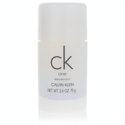 Elevate your routine with the iconic CK One Calvin Klein deodorant stick. This sleek 2.6 oz white stick offers refreshing fragrance.
