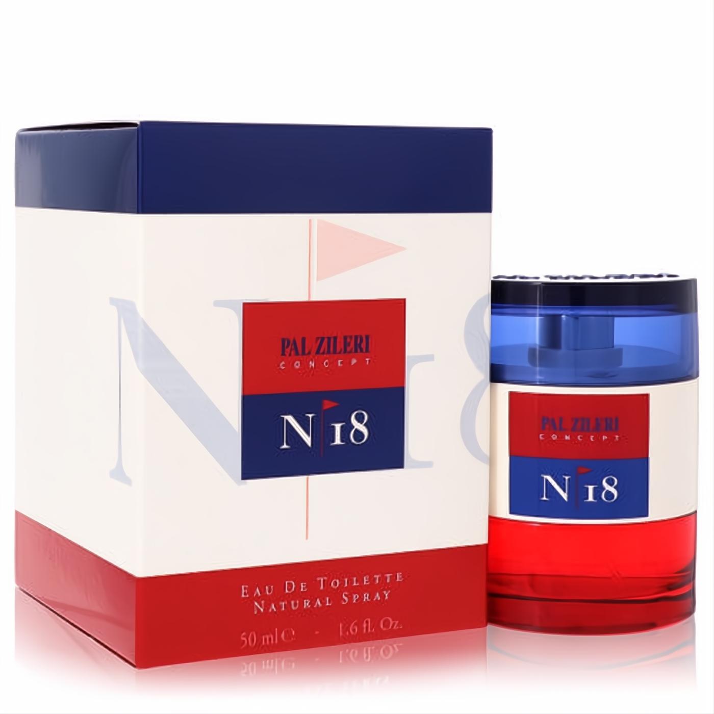 Discover Pal Zileri Concept #18 Eau De Toilette 1.6 oz. Striking red, white & blue bottle and matching box for men.