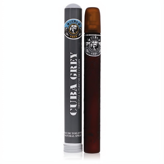 Bold Cuba Grey men's EDT spray in a distinctive dark brown cigar-shaped bottle with a sleek grey box.