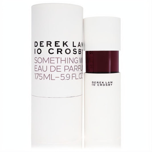 Derek Lam 10 Crosby Something Wild 5.9 oz Eau De Parfum spray. Chic white bottle with a distinctive burgundy band for a captivating scent.