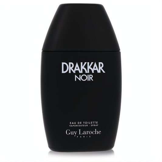 Drakkar Noir by Guy Laroche men's Eau De Toilette spray. Sleek matte black bottle for a classic masculine fragrance.