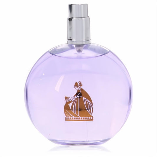 Elegant Lanvin Eclat D'Arpege 3.4 oz women's perfume. Round purple glass bottle, iconic gold logo, silver spray.