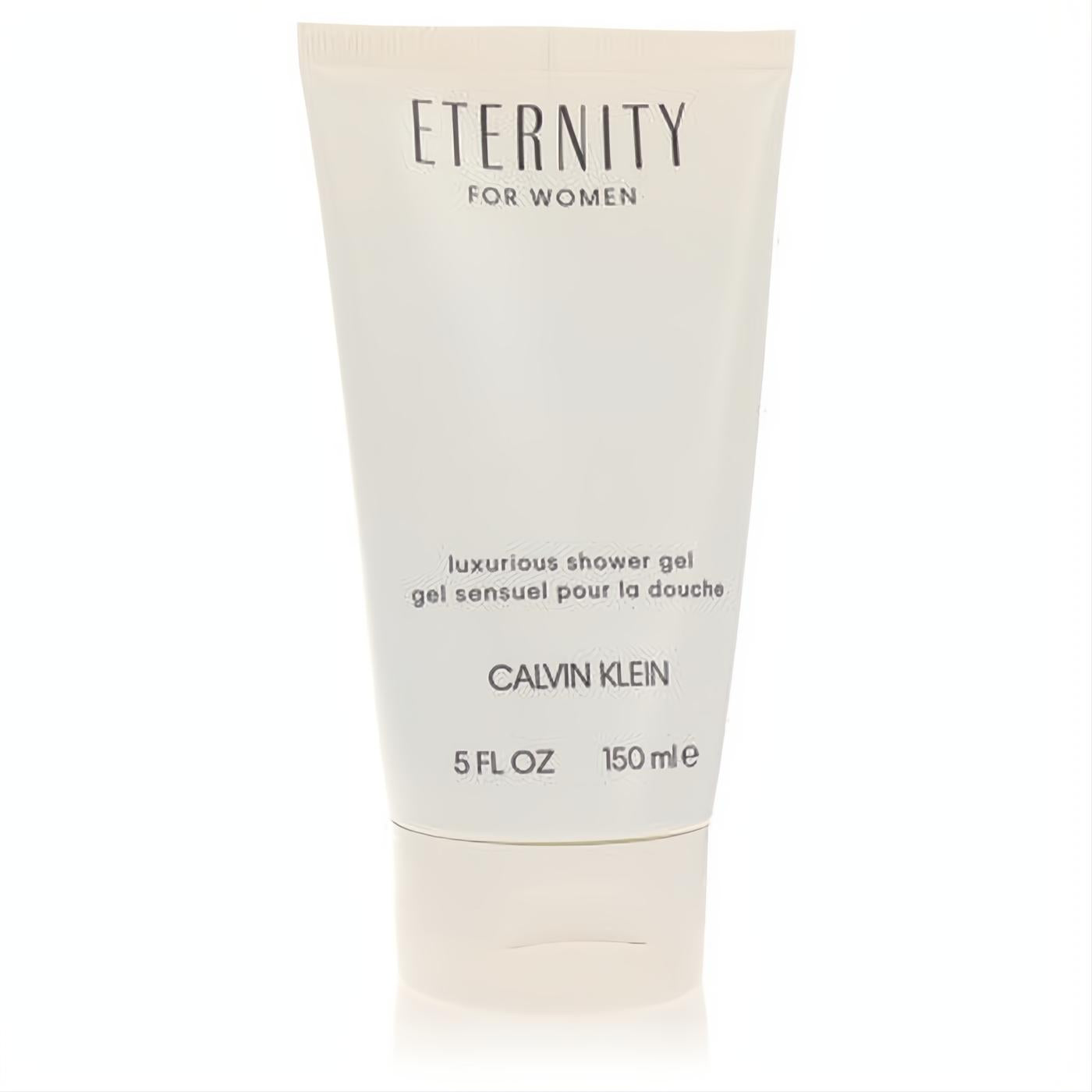 Elegant Eternity by Calvin Klein 5 oz luxurious shower gel in a sleek cream tube.
