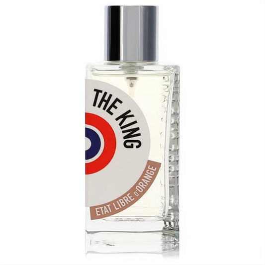 Exit The King 3.4 oz men's EDP spray. Clear textured glass bottle, sleek silver cap, and bold target logo.