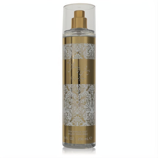 Sophisticated Fancy Love by Jessica Simpson 8 oz fragrance mist. Clear bottle with luxurious gold and white damask design.