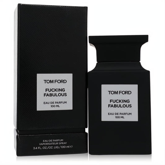 Experience Tom Ford Fucking Fabulous 100ml Eau De Parfum. Bold matte black bottle and elegant textured luxury box.