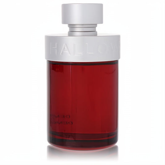 Bold Halloween Man Rock On 4.2 oz EDT spray in a vibrant red glass bottle with a sleek silver cap.