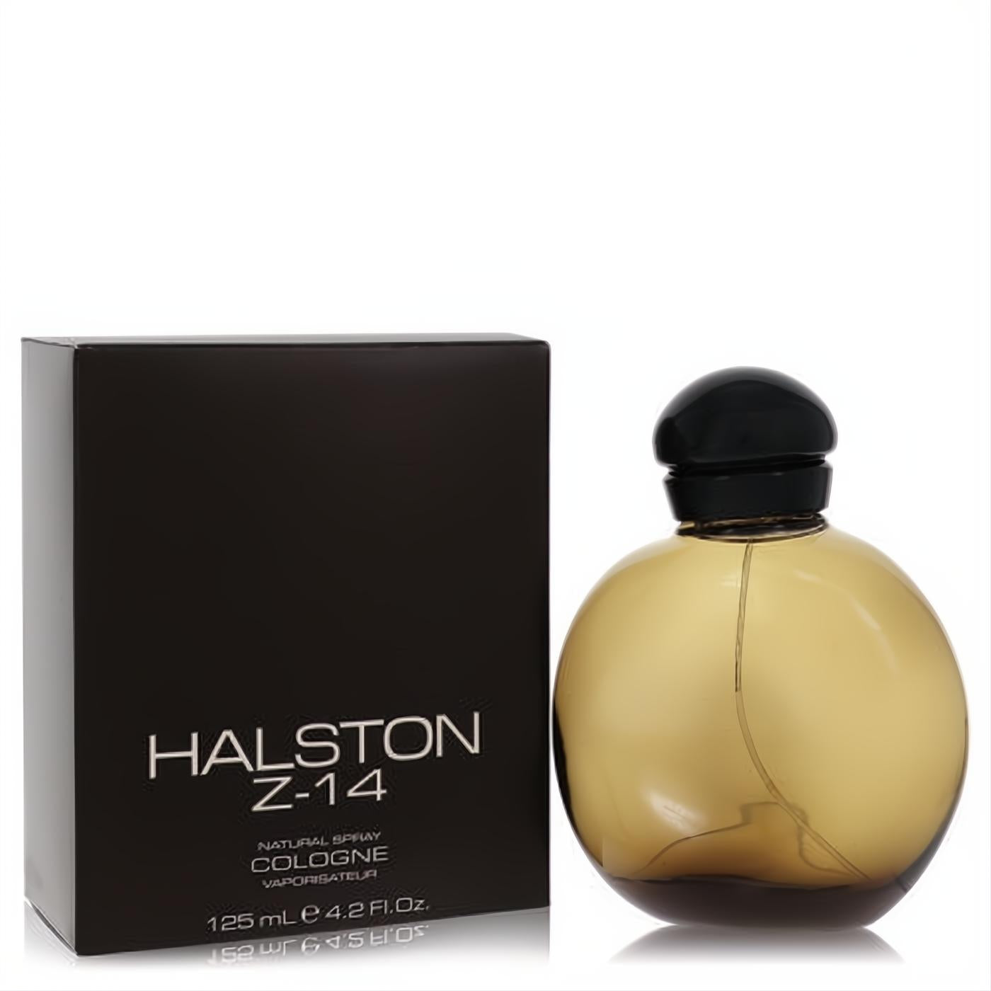 Elevate your style with Halston Z-14 men's cologne. Sophisticated 4.2 oz amber glass bottle with black cap and dark brown box.