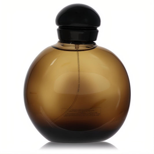 Sophisticated Halston Z-14 men's 4.2 oz cologne tester in a distinctive round amber glass spray bottle with a sleek black cap.