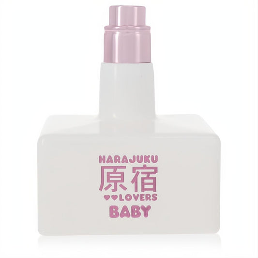 Discover Harajuku Lovers Pop Electric Baby perfume. Frosted white bottle, metallic pink cap, and bold pink branding.