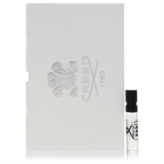 Creed Himalaya .05 oz sample vial with black cap, elegantly presented on a white card with the iconic silver Creed logo.