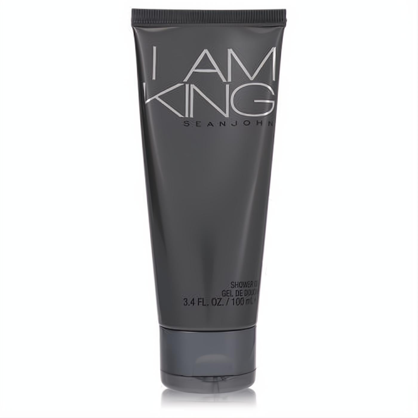 Sean John I Am King men's shower gel, 3.4 oz. Sleek charcoal grey tube for a luxurious experience.