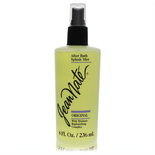 Jean Nate After Bath Splash Mist 8 oz. Revlon's refreshing pale yellow fragrance spray with black pump.