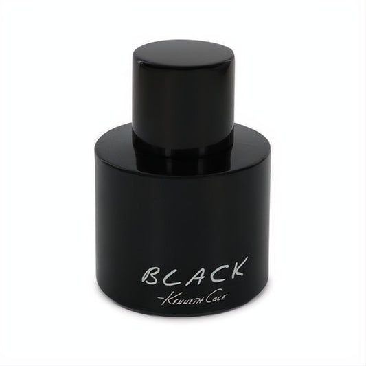 Kenneth Cole Black 3.4 oz Eau De Toilette spray. Sleek matte black bottle with elegant white script logo for the sophisticated man.