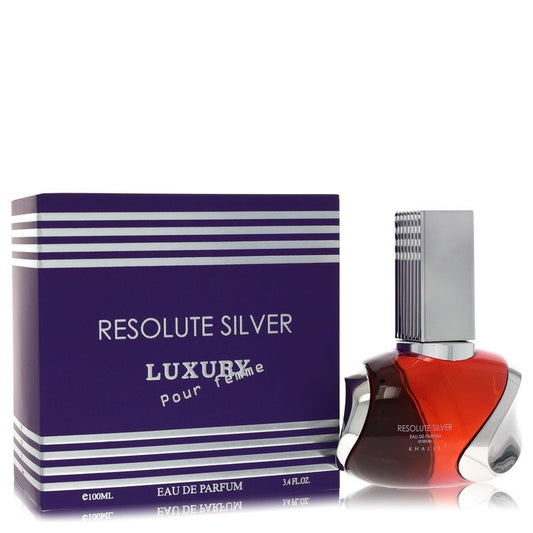 Khalis Resolute Silver Luxury Collection by Khalis - Eau De Parfum Spray 3.4 oz