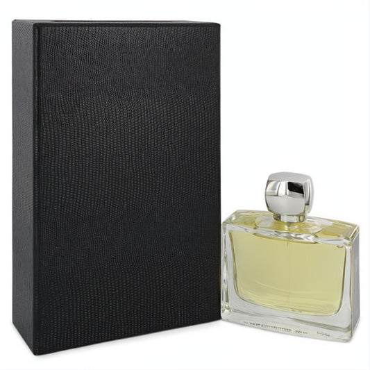 Discover Jovoy L'Arbre De La Connaissance 3.4 oz unisex EDP spray: sleek clear glass bottle, silver cap, textured black box.