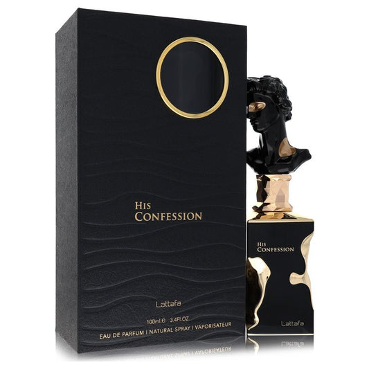 Lattafa His Confession by Lattafa - Eau De Parfum Spray 3.4 oz