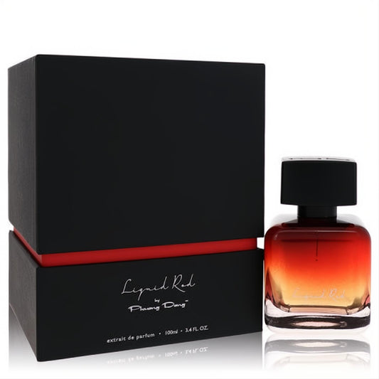 Captivating Liquid Red by Phuong Dang 3.4 oz extrait de parfum. Sleek black box with red trim, stunning ombre red glass bottle.