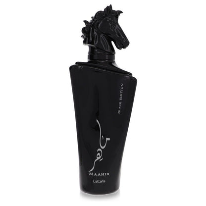 Maahir Black Edition by Lattafa - Eau De Parfum Spray (Unisex Unboxed) 3.4 oz