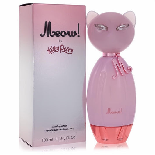 Experience Meow! by Katy Perry 3.3 FL. OZ Eau de Parfum. Adorable pink cat bottle, crystal eyes, and M charm.