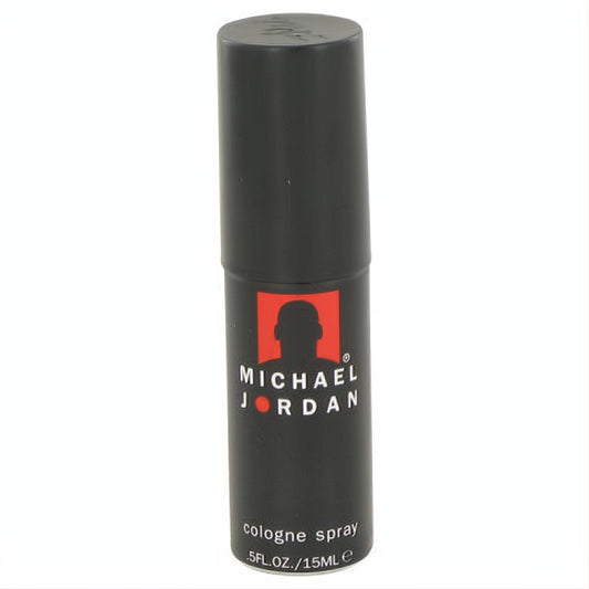 Michael Jordan men's cologne spray, sleek black .5 oz (15ml) bottle with iconic red logo. Refreshing scent for daytime.