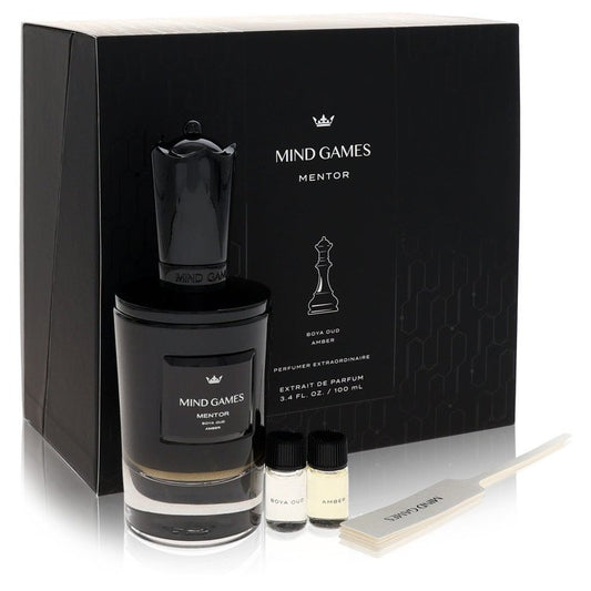 Mind Games Mentor by Mind Games - Gift Set -- 3.4 oz Extrait De Parfum Spray + 2 x 0.10 Mini EDP