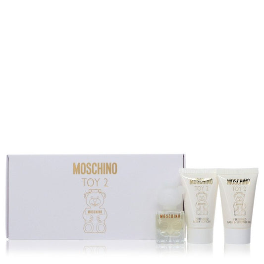 Moschino Toy 2 by Moschino - Gift Set -- .17 oz Mini EDP Spray + .8 oz Body Lotion + .8 oz Shower Gel