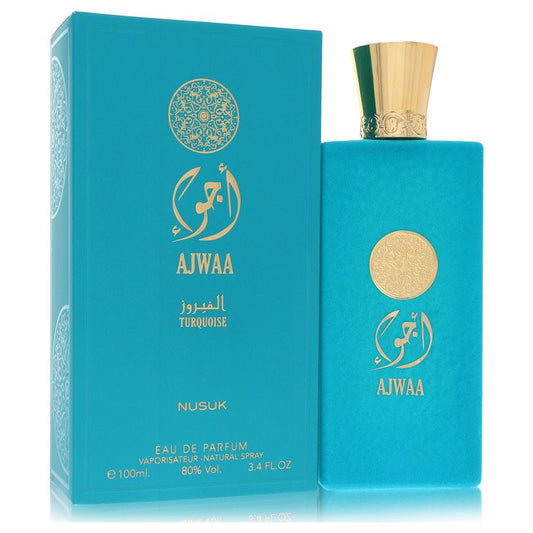 Nusuk Ajwaa Turquoise by Nusuk - Eau De Parfum Spray (Unisex) 3.4 oz